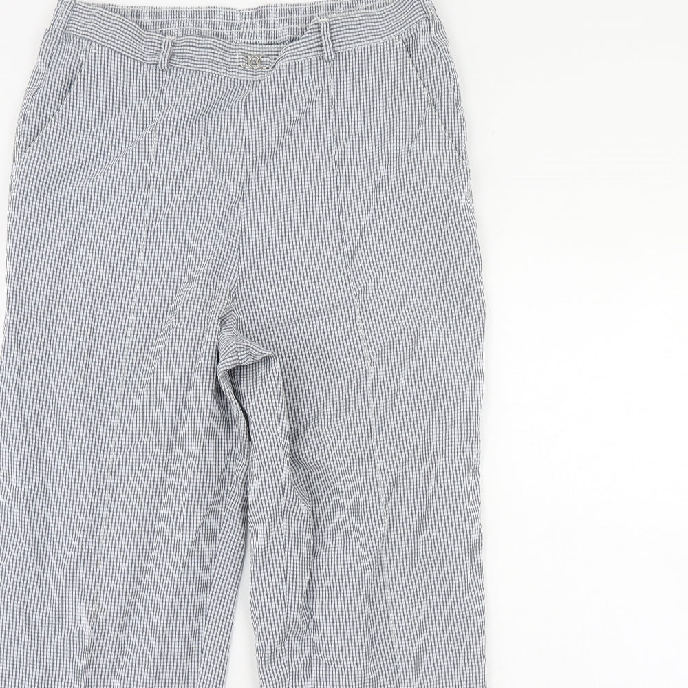 Womens UK Size 12 M&S Regular Fit  Blue Trousers
