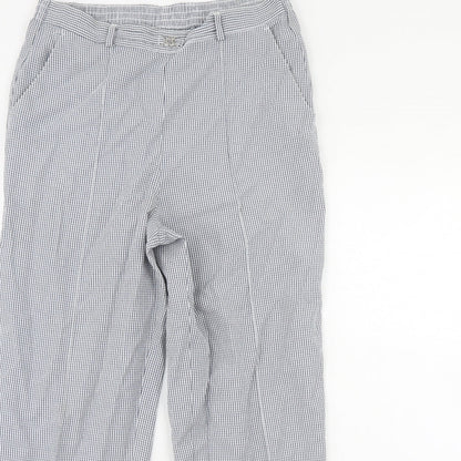 Womens UK Size 12 M&S Regular Fit  Blue Trousers