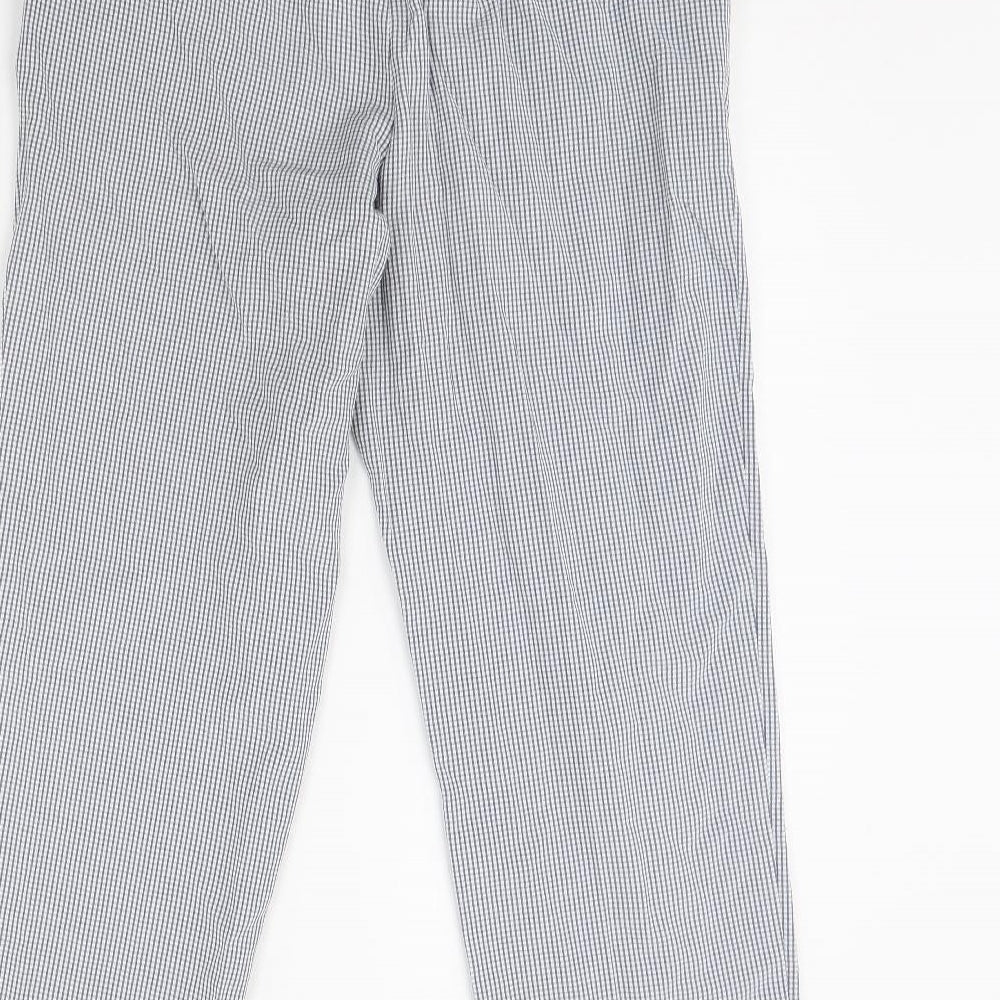 Womens UK Size 12 M&S Regular Fit  Blue Trousers