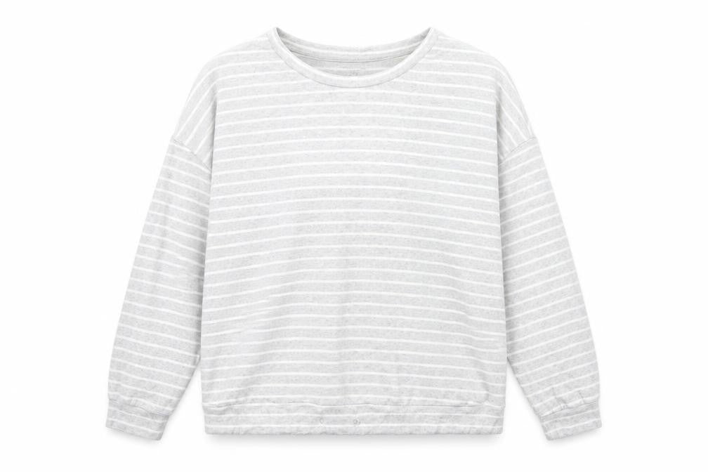 Primark Womens Grey Striped  Pullover Jumper Size 12