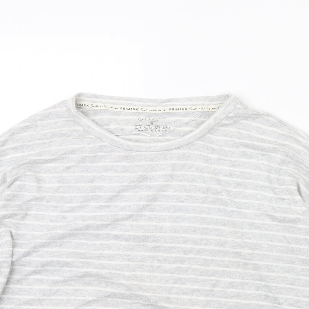 Primark Womens Grey Striped  Pullover Jumper Size 12