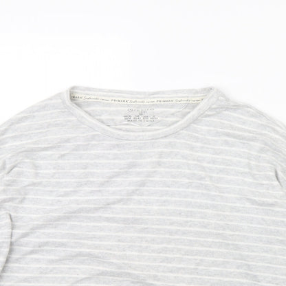 Primark Womens Grey Striped  Pullover Jumper Size 12