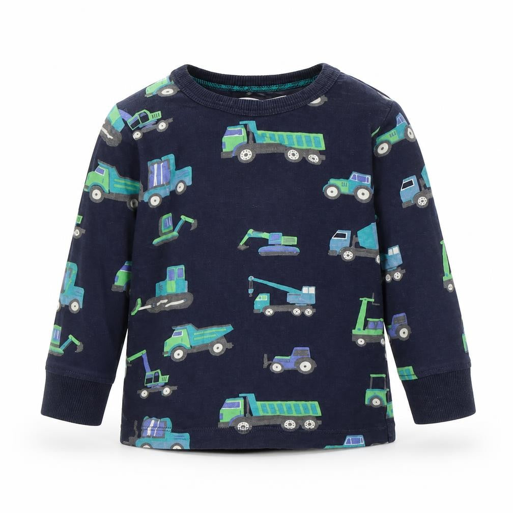 NEXT Baby Blue Spotted  Basic Blouse Size 12 Months  - Tractor