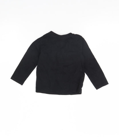 Rebel Baby Black   Basic T-Shirt Size 12 Months  - my dad is the best