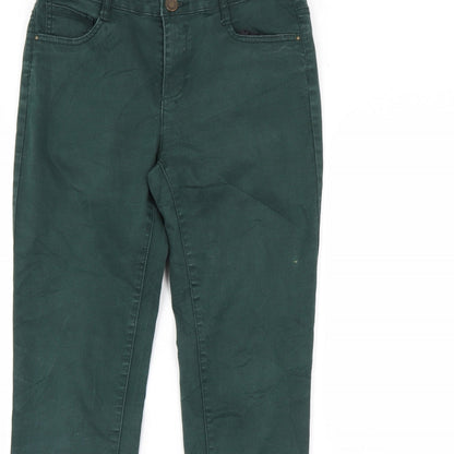 Womens UK Size 10 Preworn Regular Fit Skinny Green Jeans