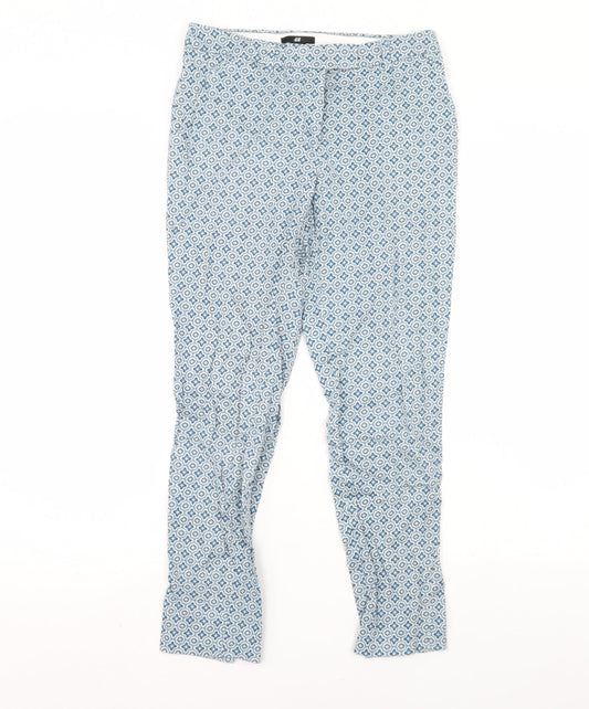 Womens UK Size 6 H&M Regular Fit  Blue Trousers