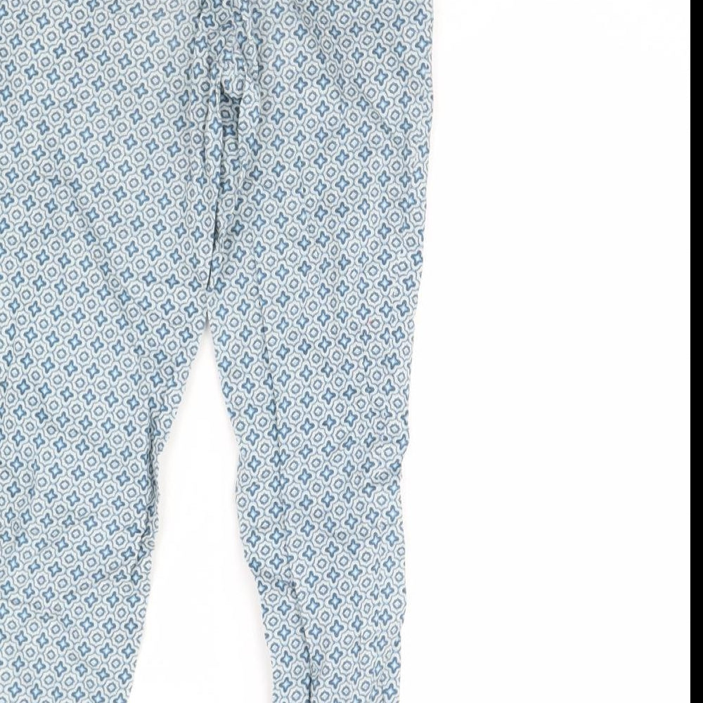 Womens UK Size 6 H&M Regular Fit  Blue Trousers