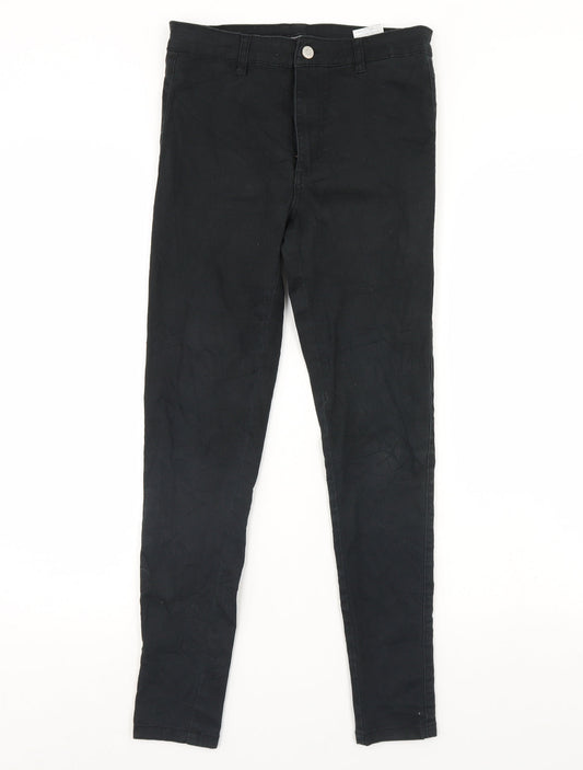 Womens UK Size 10 Diverse Regular Fit Skinny Black Jeans