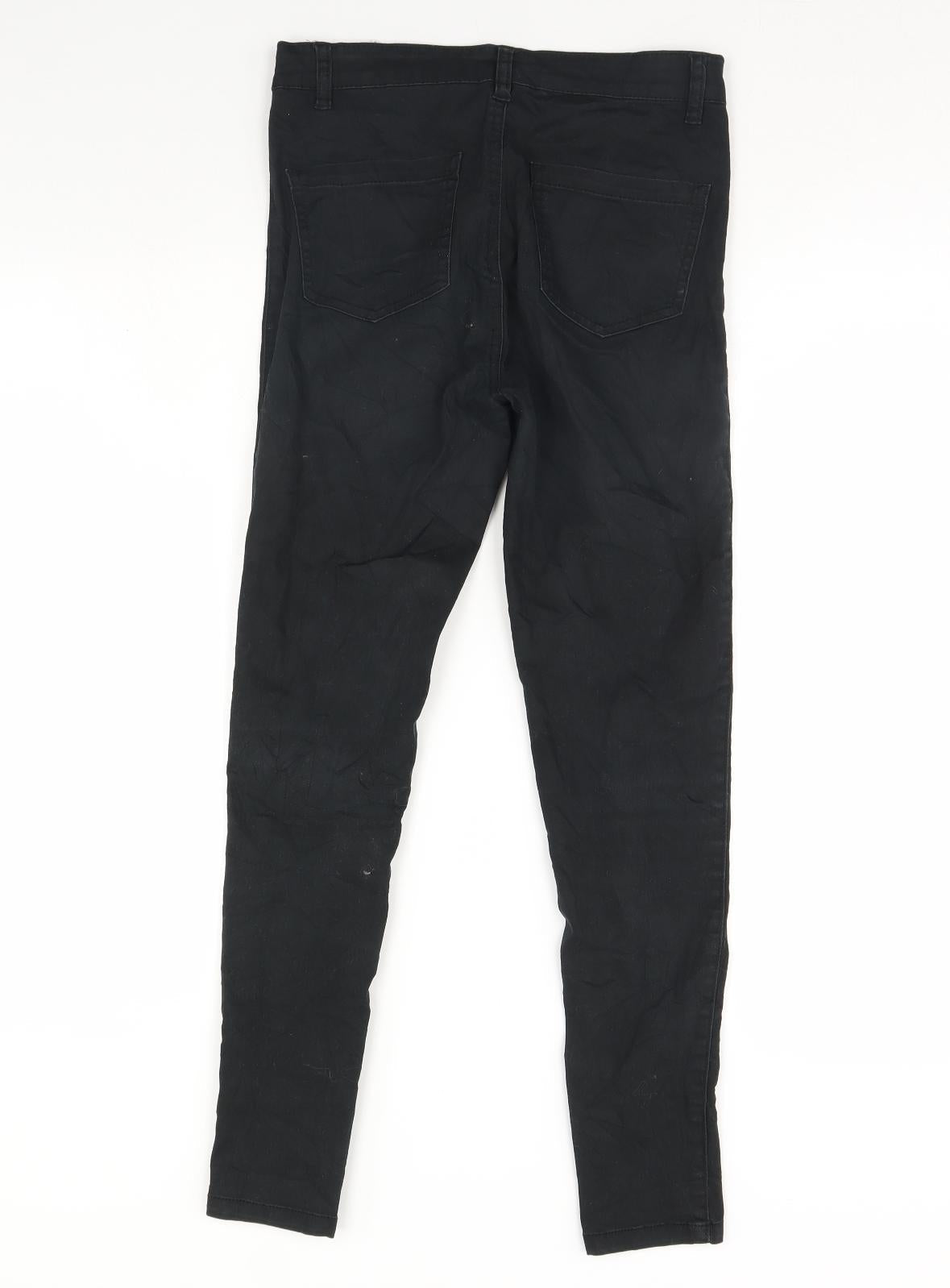 Womens UK Size 10 Diverse Regular Fit Skinny Black Jeans