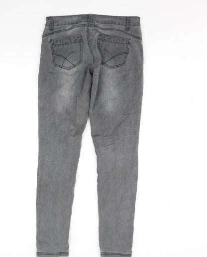 Womens UK Size M House Regular Fit Skinny Grey Jeans