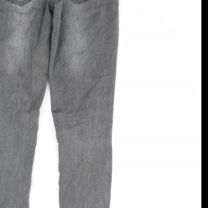 Womens UK Size M House Regular Fit Skinny Grey Jeans