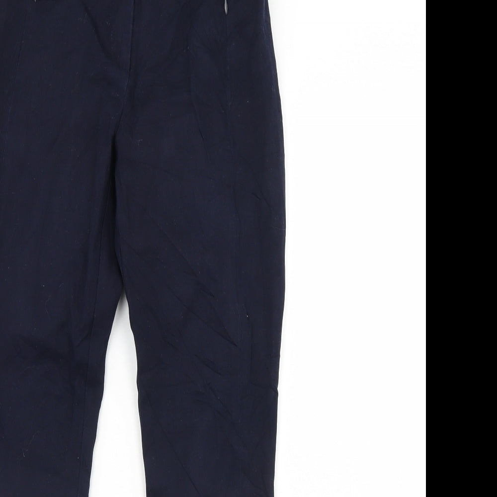Womens UK Size 8 RESERVED Regular Fit Dress Pants Blue Trousers