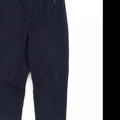 Womens UK Size 8 RESERVED Regular Fit Dress Pants Blue Trousers