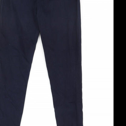Womens UK Size 8 RESERVED Regular Fit Dress Pants Blue Trousers