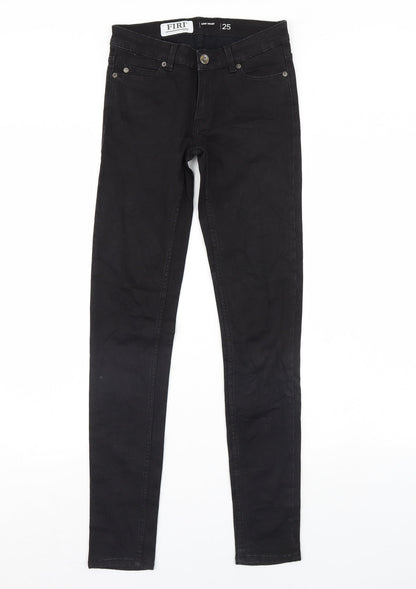 firi Womens Black  Denim Skinny Jeans Size 26 in L30 in