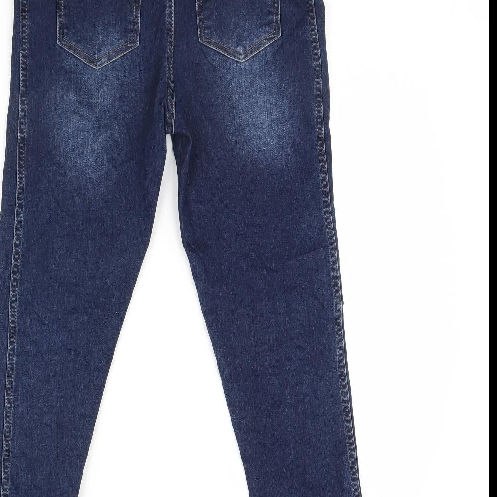 zente Womens Blue  Denim Skinny Jeans Size S L27 in