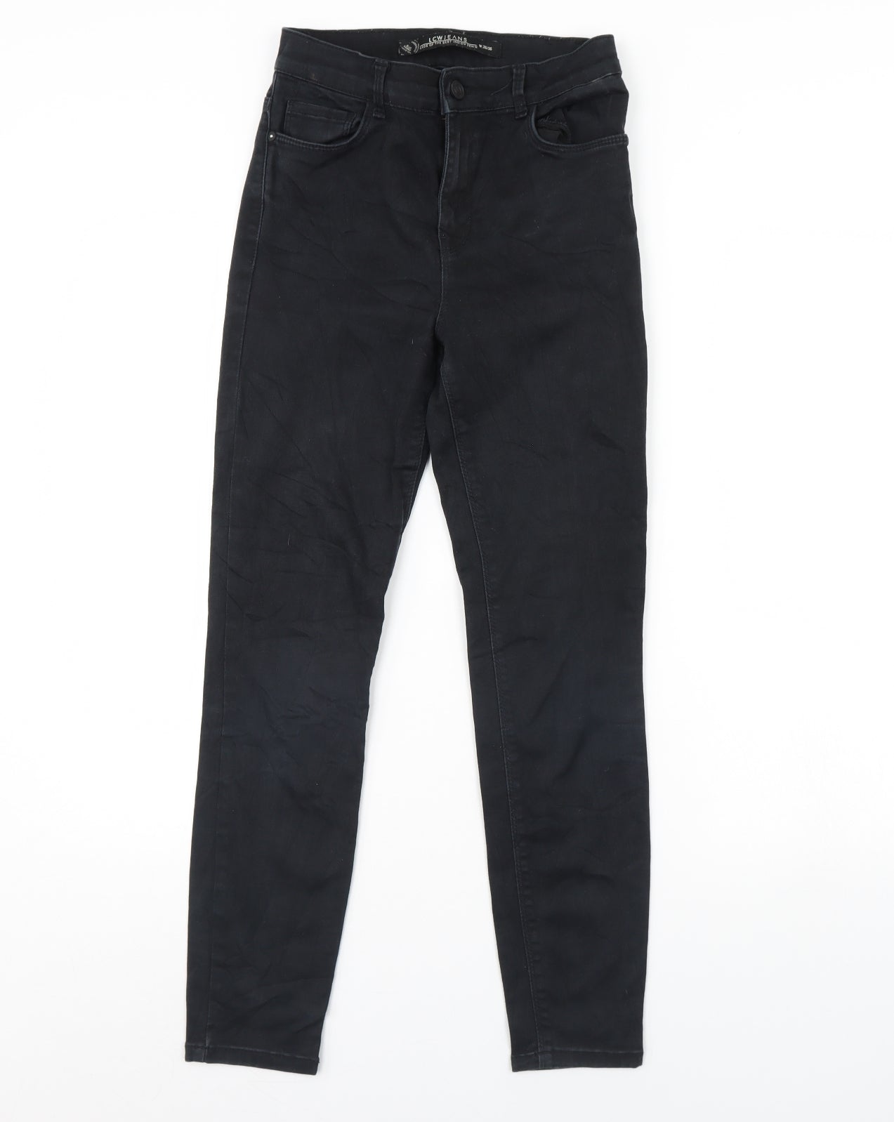 LCW Womens Black  Denim Skinny Jeans Size 26 in L28 in