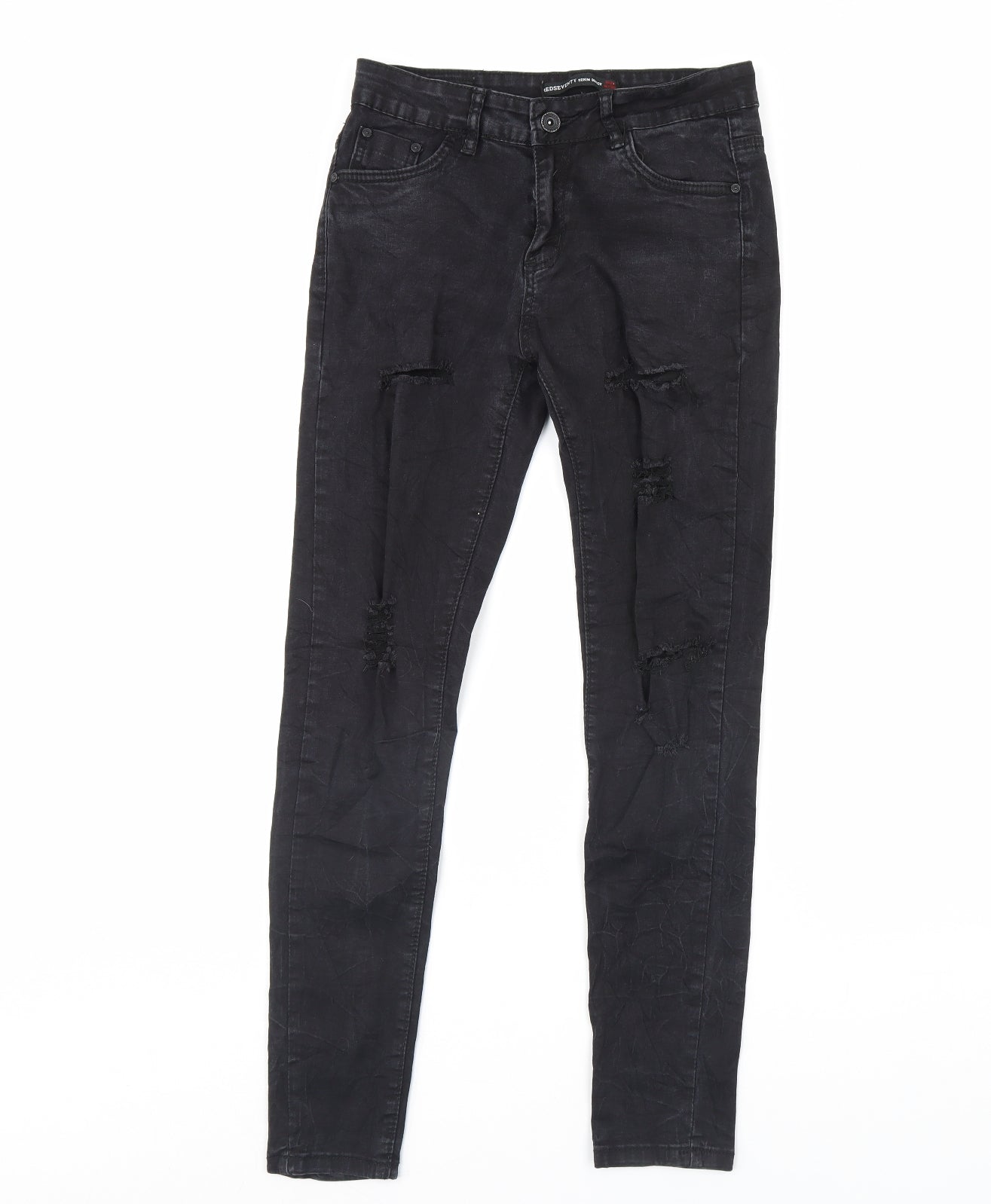 Redseventy Womens Black  Denim Skinny Jeans Size M L28 in