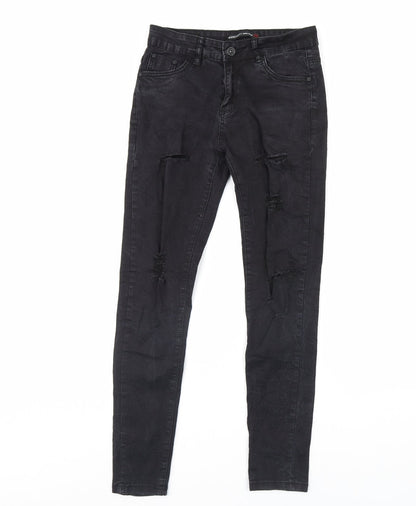 Redseventy Womens Black  Denim Skinny Jeans Size M L28 in