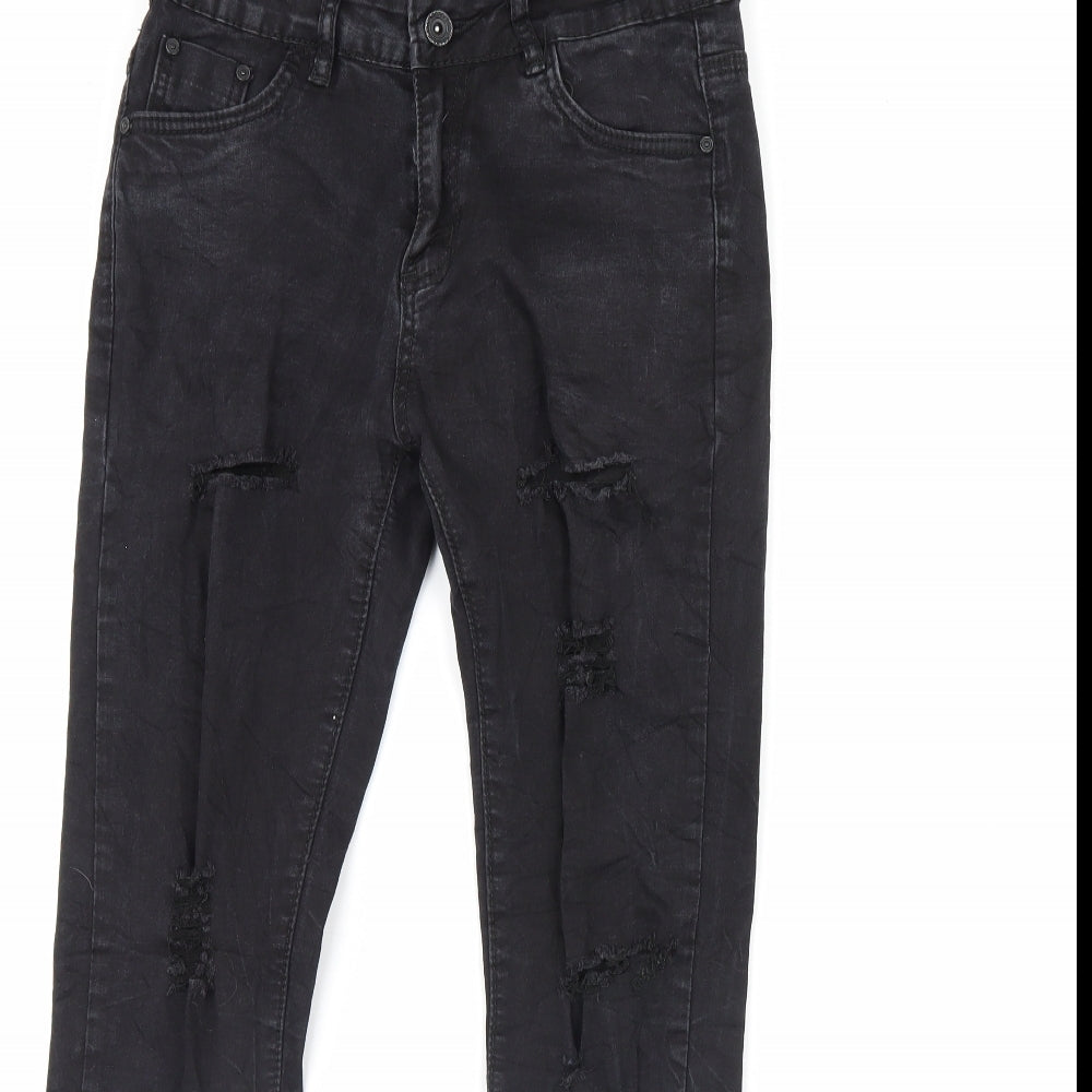 Redseventy Womens Black  Denim Skinny Jeans Size M L28 in