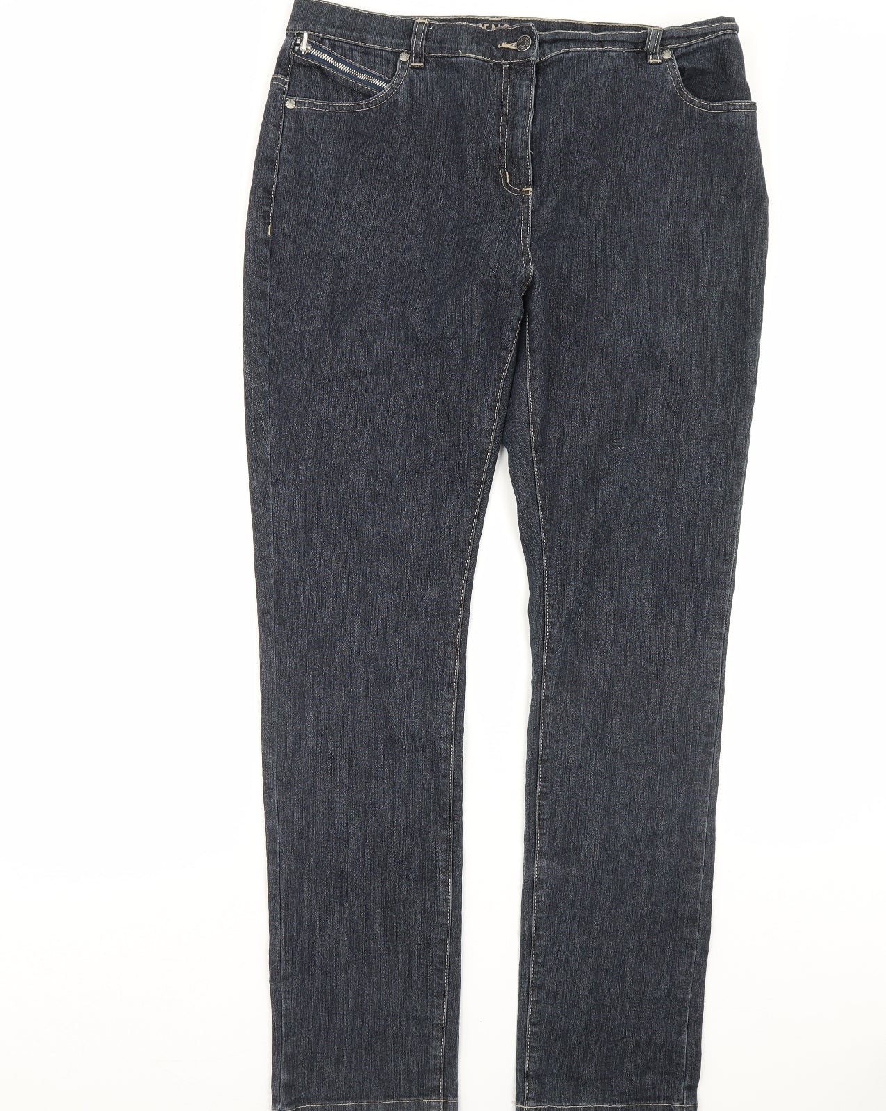 jenson Womens Blue  Denim Straight Jeans Size 36 in L33 in