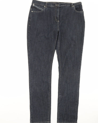 jenson Womens Blue  Denim Straight Jeans Size 36 in L33 in