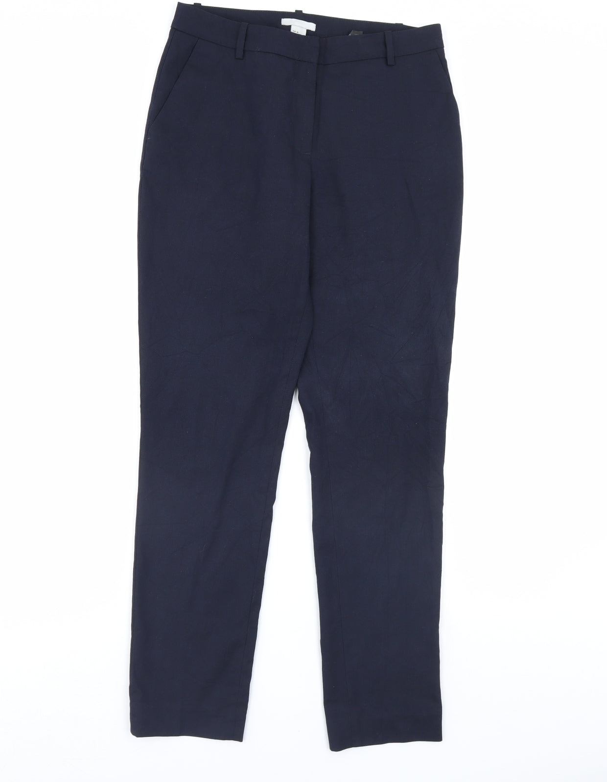 Womens UK Size 6 H&M Regular Fit Dress Pants Blue Trousers
