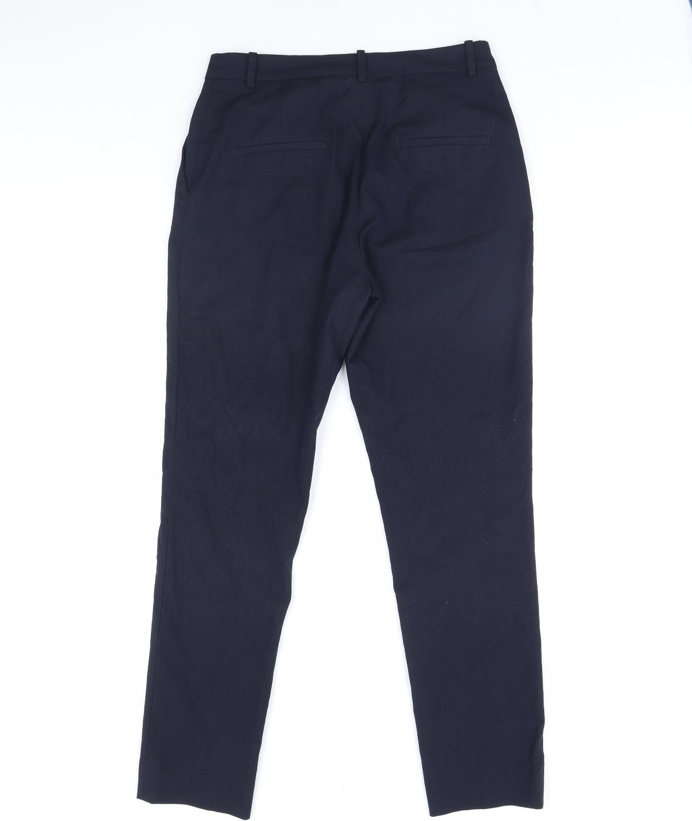 Womens UK Size 6 H&M Regular Fit Dress Pants Blue Trousers