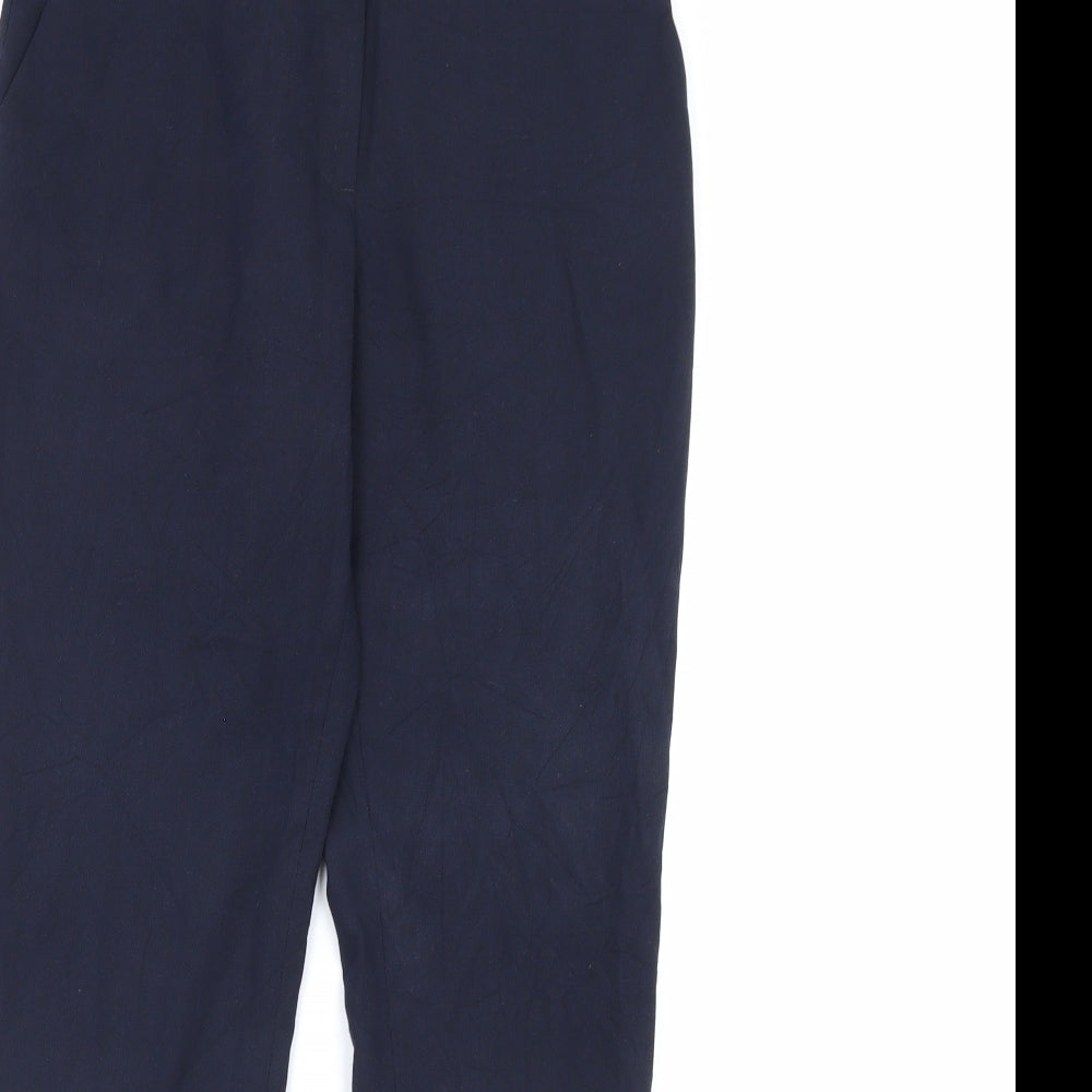 Womens UK Size 6 H&M Regular Fit Dress Pants Blue Trousers