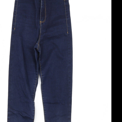 Denim & Co. Womens Blue  Denim Skinny Jeans Size 8 L28 in