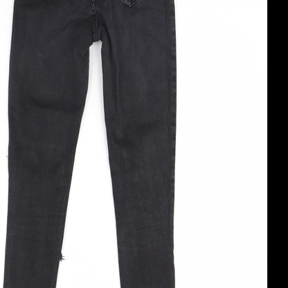 Womens UK Size 8 H&M Regular Fit Skinny Black Jeans
