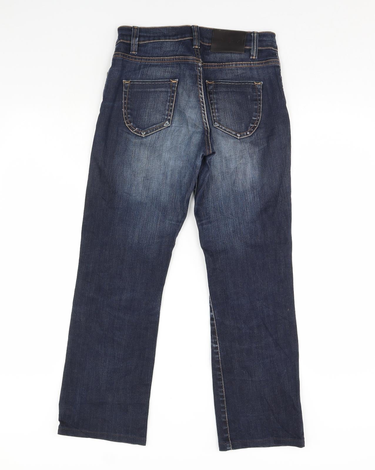 OTTO KERN Womens Blue  Denim Straight Jeans Size 30 in L30 in
