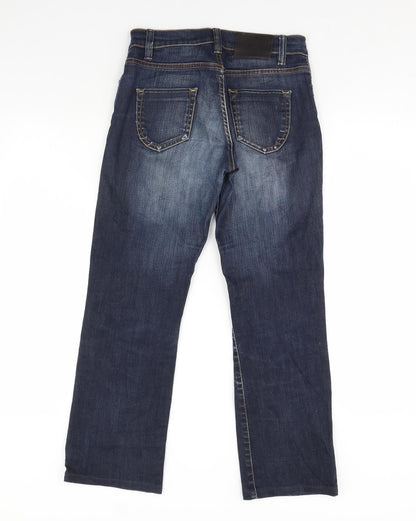 OTTO KERN Womens Blue  Denim Straight Jeans Size 30 in L30 in