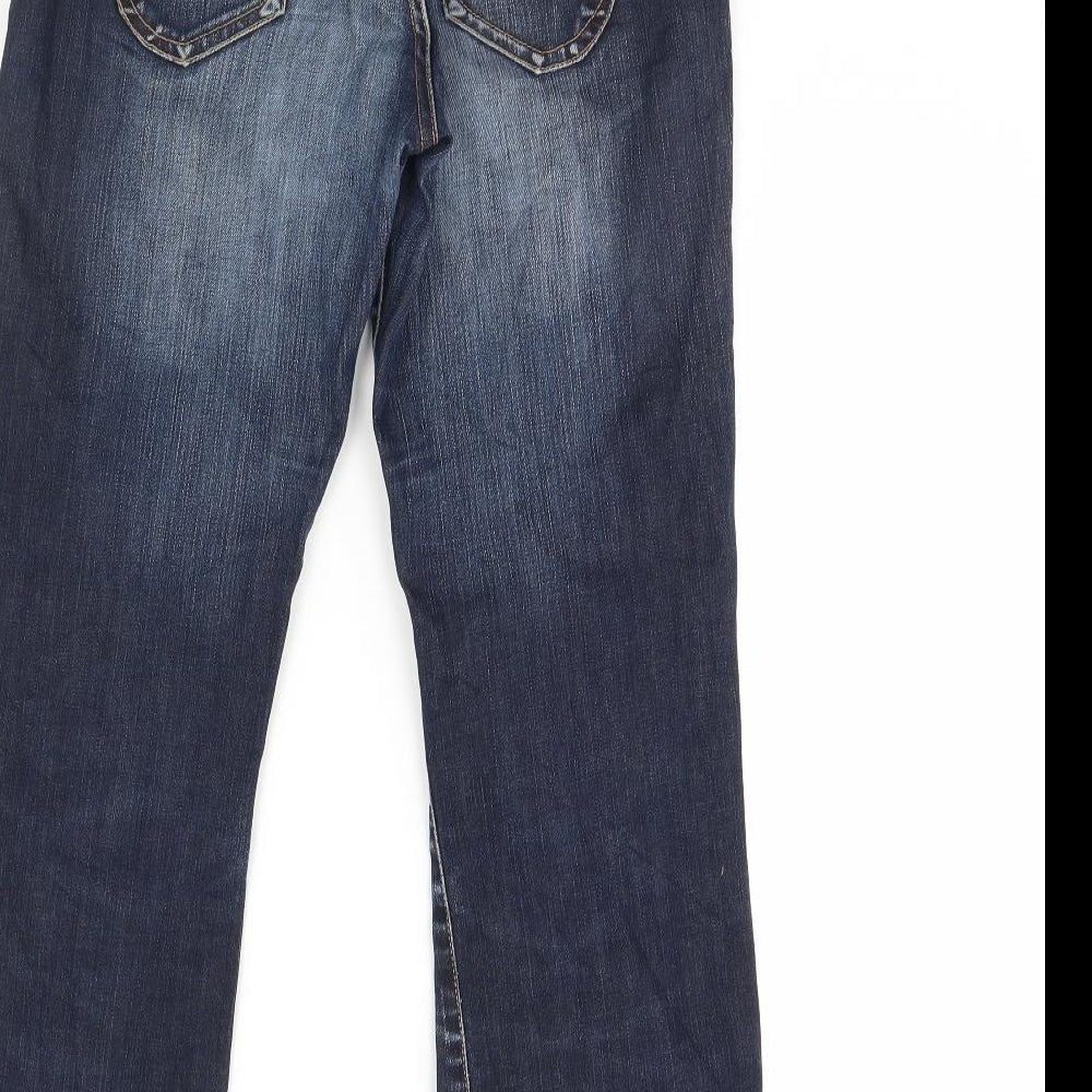 OTTO KERN Womens Blue  Denim Straight Jeans Size 30 in L30 in