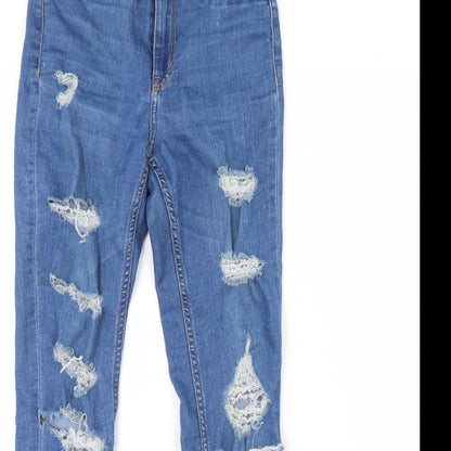 Womens UK Size 8 H&M Regular Fit Skinny Blue Jeans