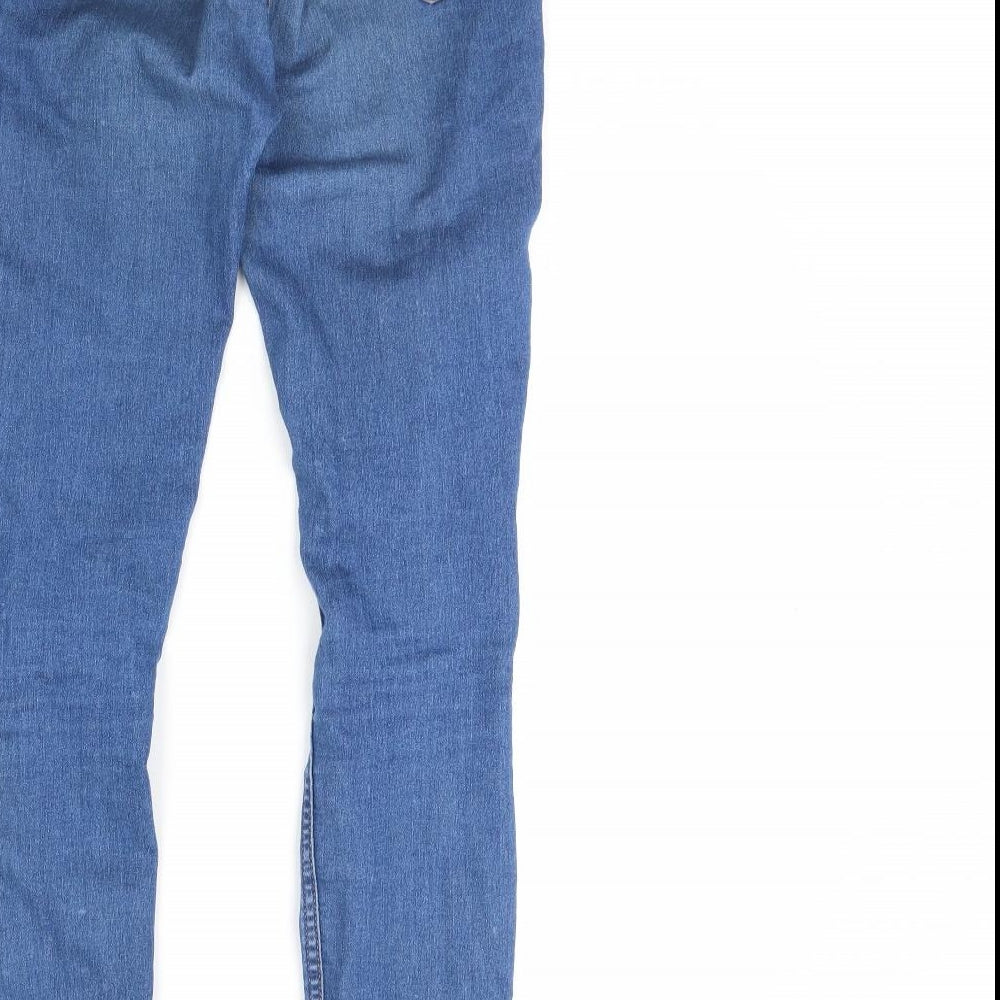 Womens UK Size 8 H&M Regular Fit Skinny Blue Jeans