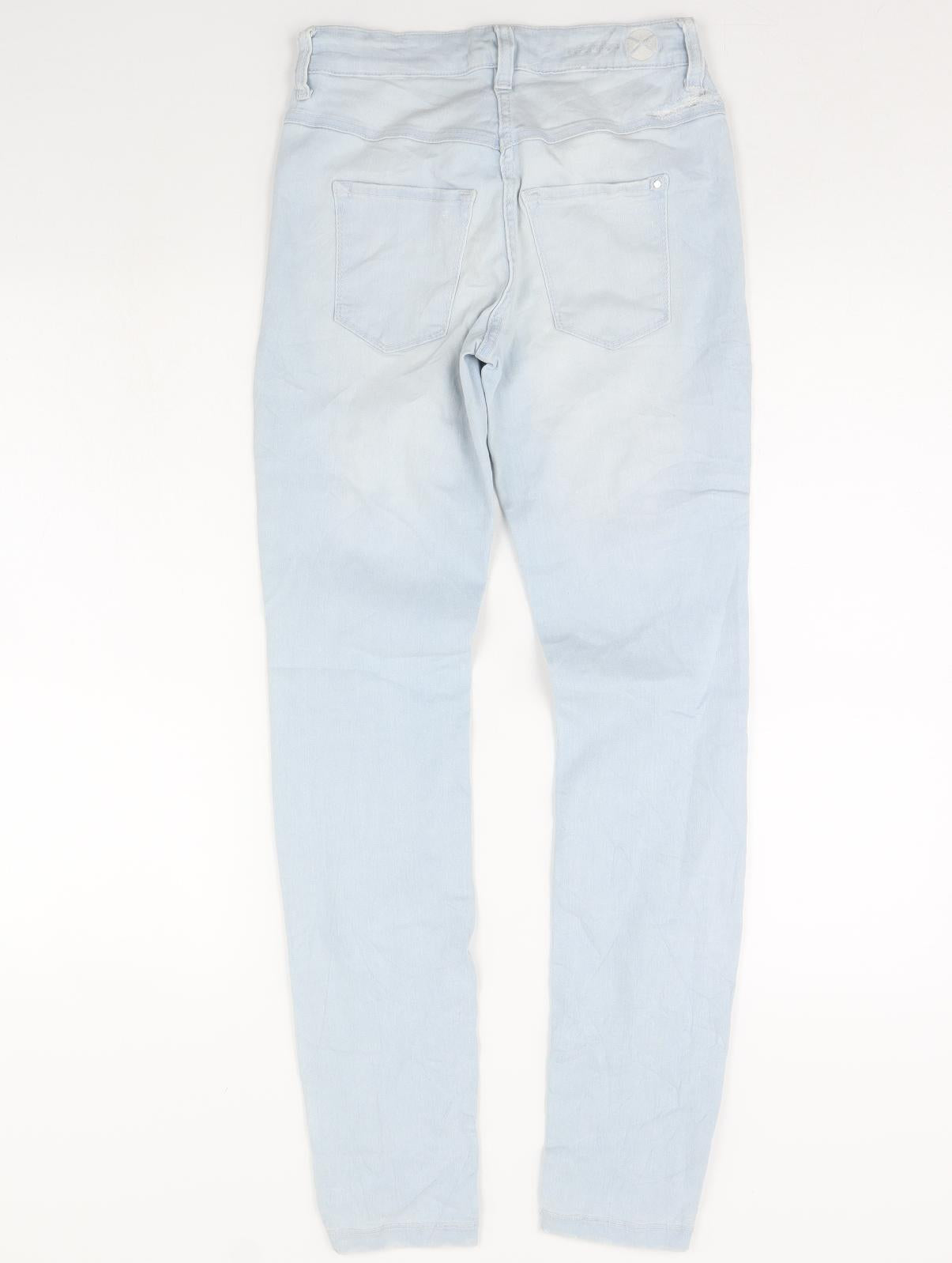 Womens UK Size 26 in Preworn Regular Fit Skinny Blue Jeans