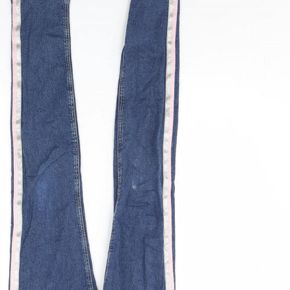 Preworn Girls Blue  Denim Skinny Jeans Size 14 Years