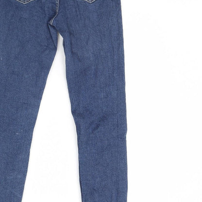 Preworn Girls Blue  Denim Skinny Jeans Size 14 Years