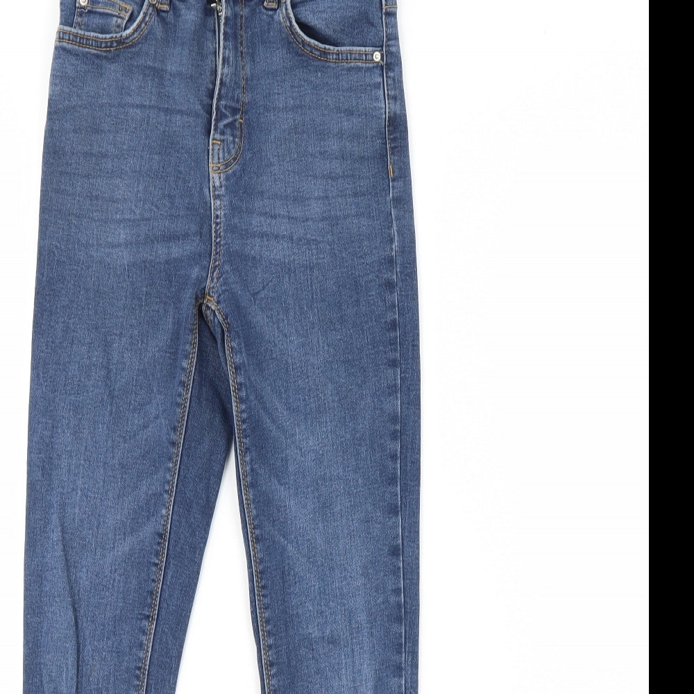 Denim & Co. Womens Blue  Denim Skinny Jeans Size 8 L28 in