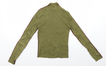 Womens UK Size 6 Zara Green Pullover Jumper