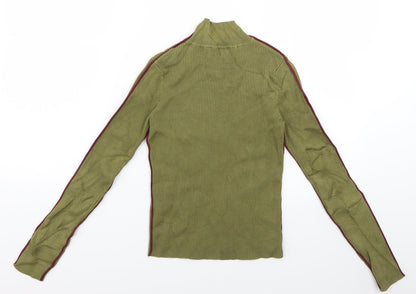 Womens UK Size 6 Zara Green Pullover Jumper