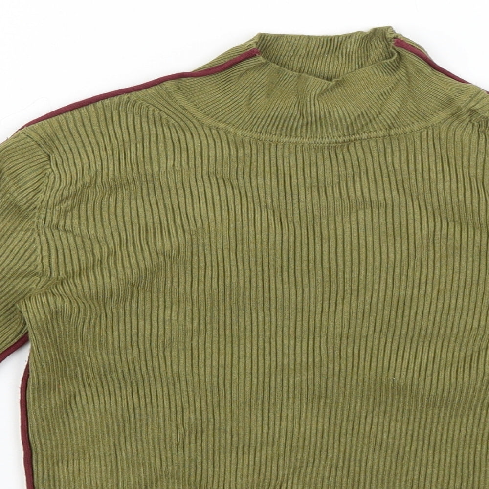 Womens UK Size 6 Zara Green Pullover Jumper