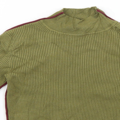 Womens UK Size 6 Zara Green Pullover Jumper