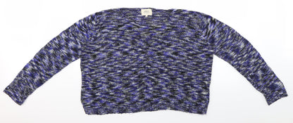 Womens UK Size XL Papaya Blue Pullover Jumper