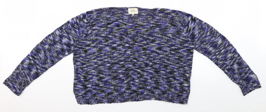 Womens UK Size XL Papaya Blue Pullover Jumper