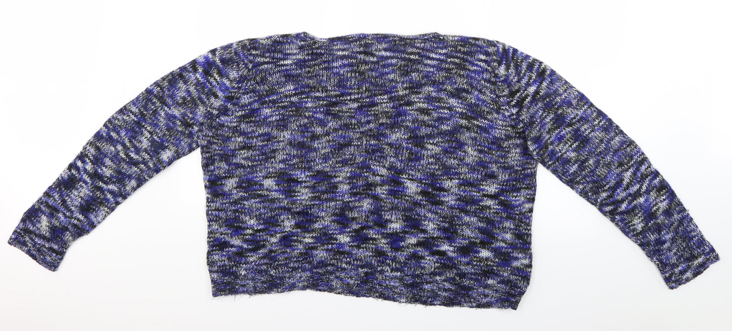 Womens UK Size XL Papaya Blue Pullover Jumper