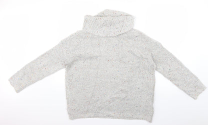 Womens UK Size 14 M&Co Grey Pullover Jumper