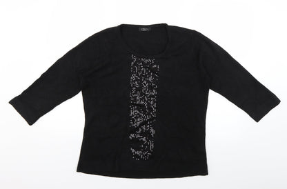 Womens UK Size M BM Black Pullover Jumper