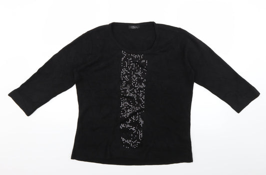 Womens UK Size M BM Black Pullover Jumper